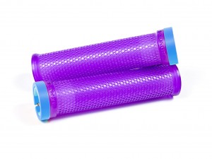 SIXPACK - Grips M-Trix Lock-On trans purple / azur-blue